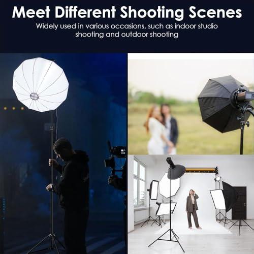 Impact Impact Link Interlocking Air-Cushioned Light Stand (7.9') - Heavy Duty 3-Section Light Stand for Photography, 8.8 lb Capacity, 5/8" Baby Pin, 3/8"-16 Thread for Studio Lighting, LED, Ring Lights