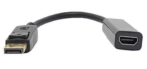 MICRO CONNECTORS Micro Connectors, Inc. 9-Inch DisplayPort Male to HDMI Female Dongle (DP-HDMI-9)