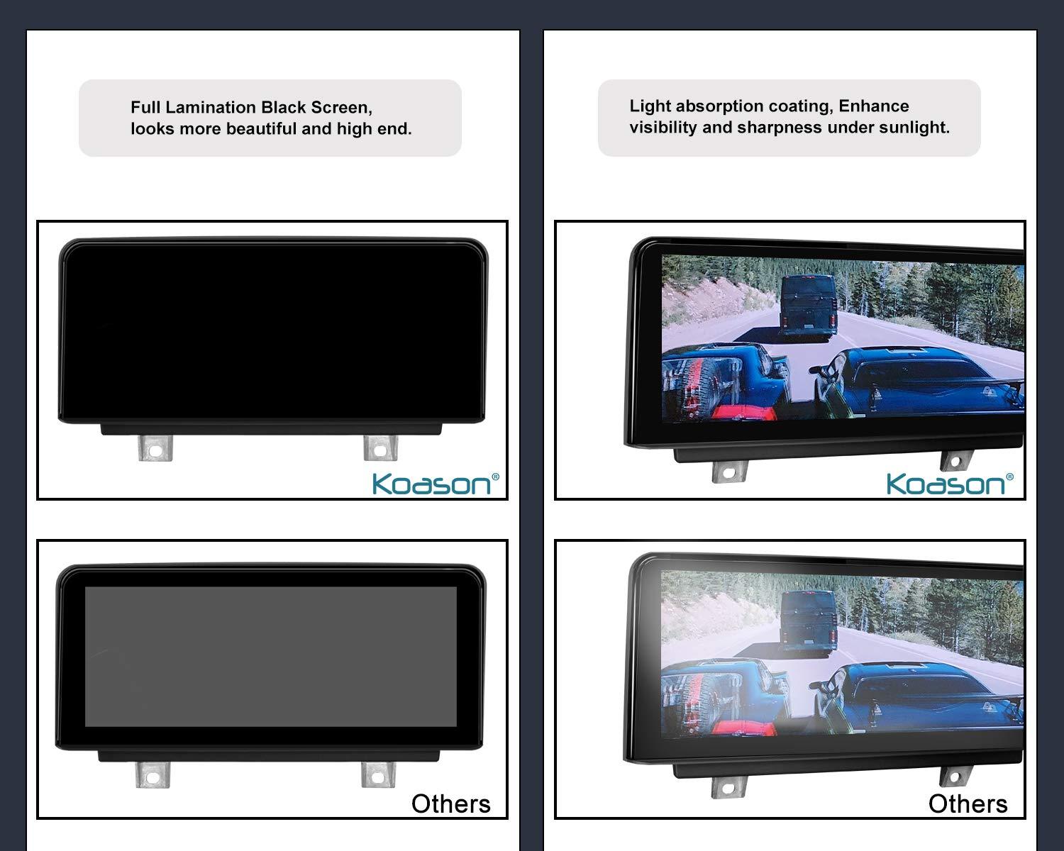 Koason E70 E71 2007-2009 10.25" Black Screen Monitor Android Auto Radio Video Media Player GPS Navigation for BMW X5 X6 X5M X6M Multimedia CCC
