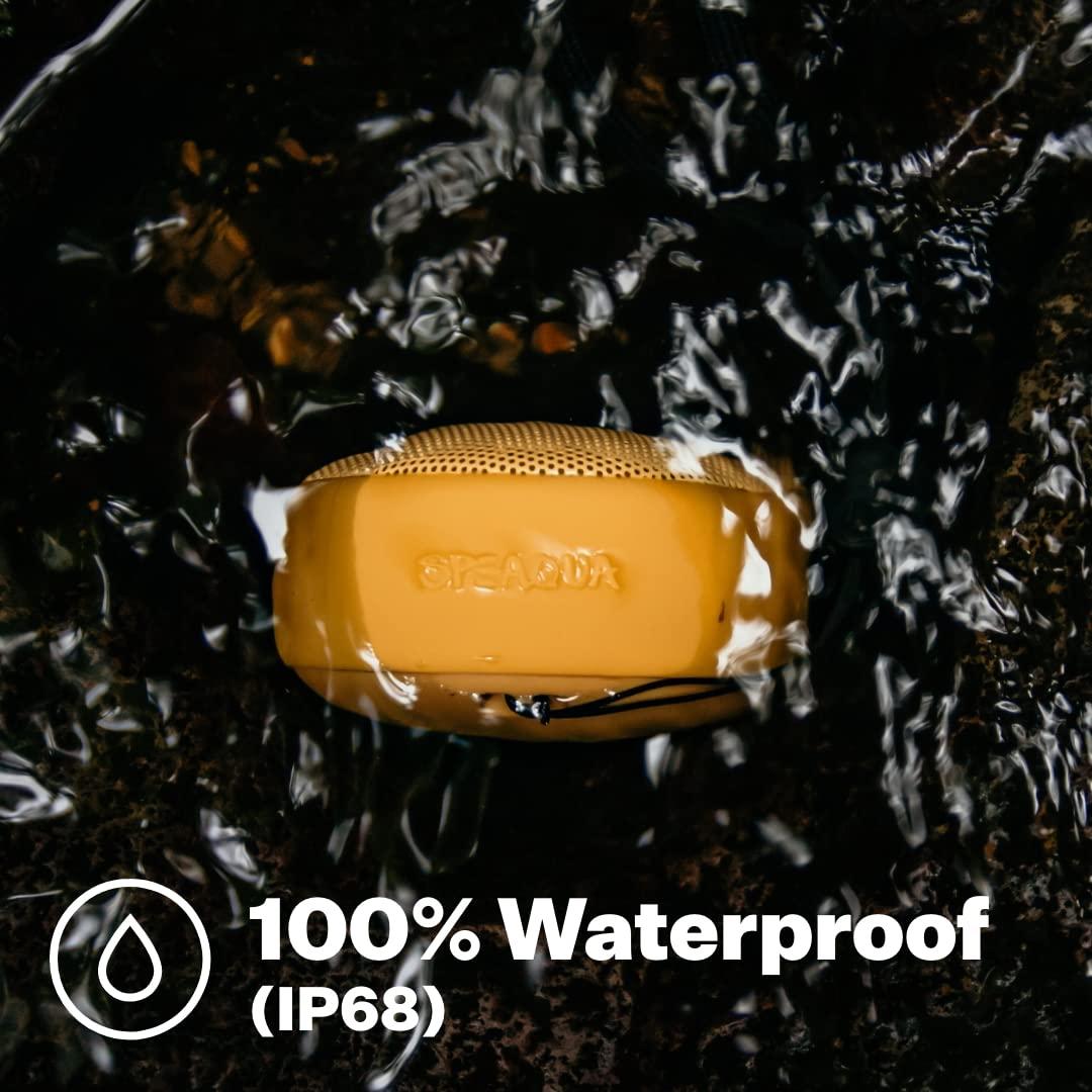 Speaqua Speaqua - Waterproof Bluetooth Speaker w/Bottle Opener - Small Portable Bluetooth Speaker - Dual Bluetooth Speaker Pairing Beach Accessory -Cruiser H2.0 Portable Outdoor Speaker - Great White