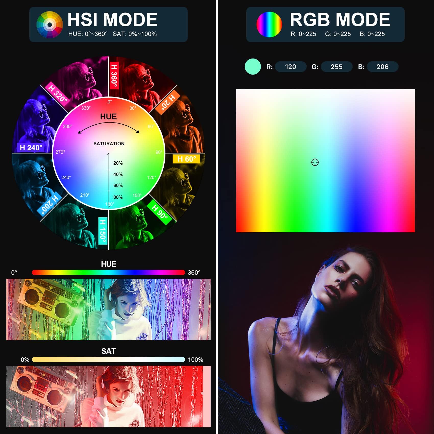 GVM Great Video Maker GVM RGB Tube Light, BD25R 25W Light Wand with 300 Lamp Beads, 24" Photography Lighting with DMX/APP Bluetooth Mesh Networking, 2700-10000K Light Bar with 12 Scene Effects, Studio Light Stick