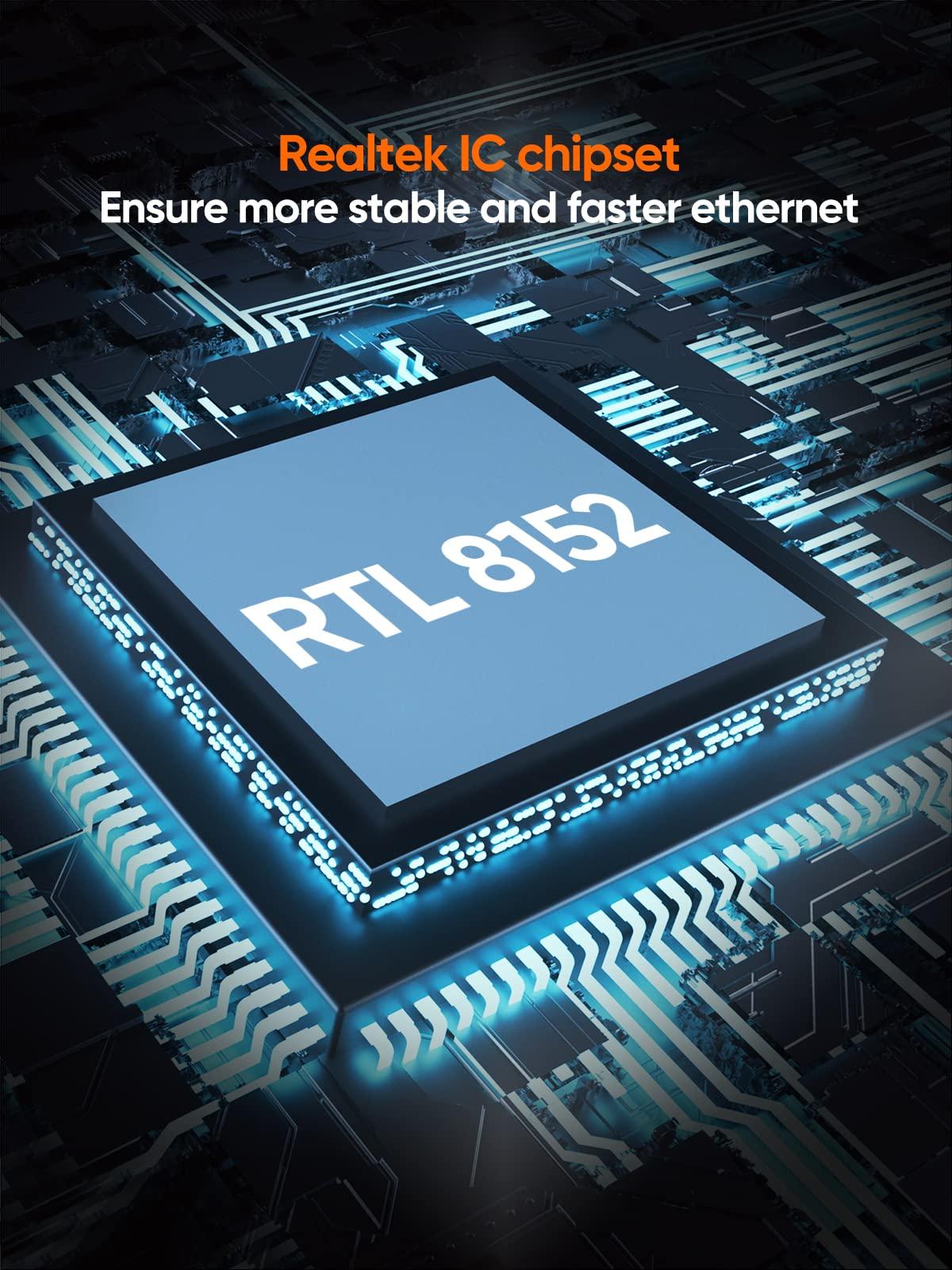 CableCreation CableCreation 2.5G Ethernet to USB Adapter, USB 3.0 Gigabit LAN Dongle,Wired Network to USB Convertor, Latest Internet rj45 to USB Adapter, for MacBook Windows 10,8.1, macOS X 10.6-10.15, Black