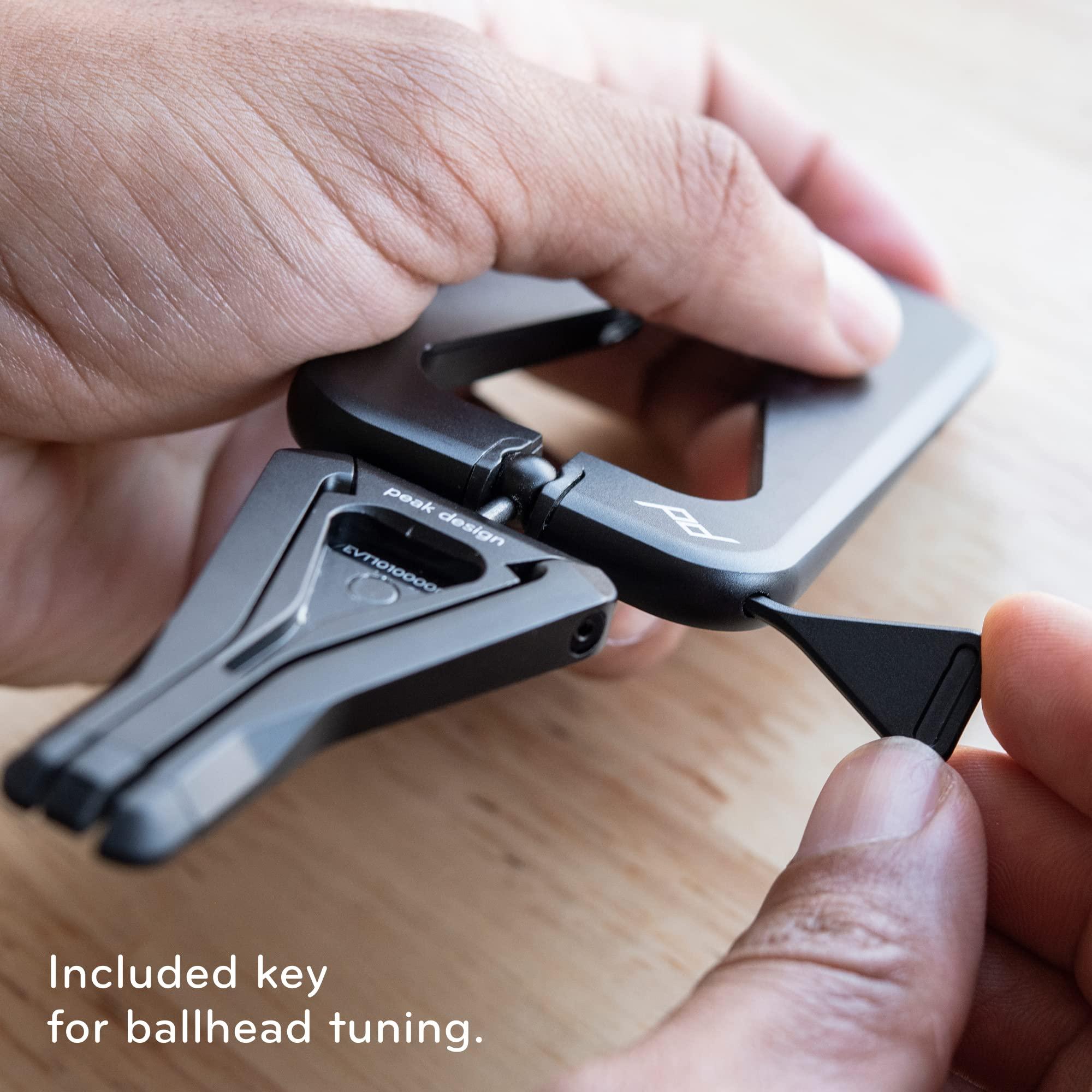 Peak Design Peak Design Mobile Tripod, Black, Compact Design, Portable and Pocket Friendly, MagSafe Compatible, SlimLink Mounting, Use It as a 3-Legged Stand, Kickstand or Grip, Phone Tripod Stand