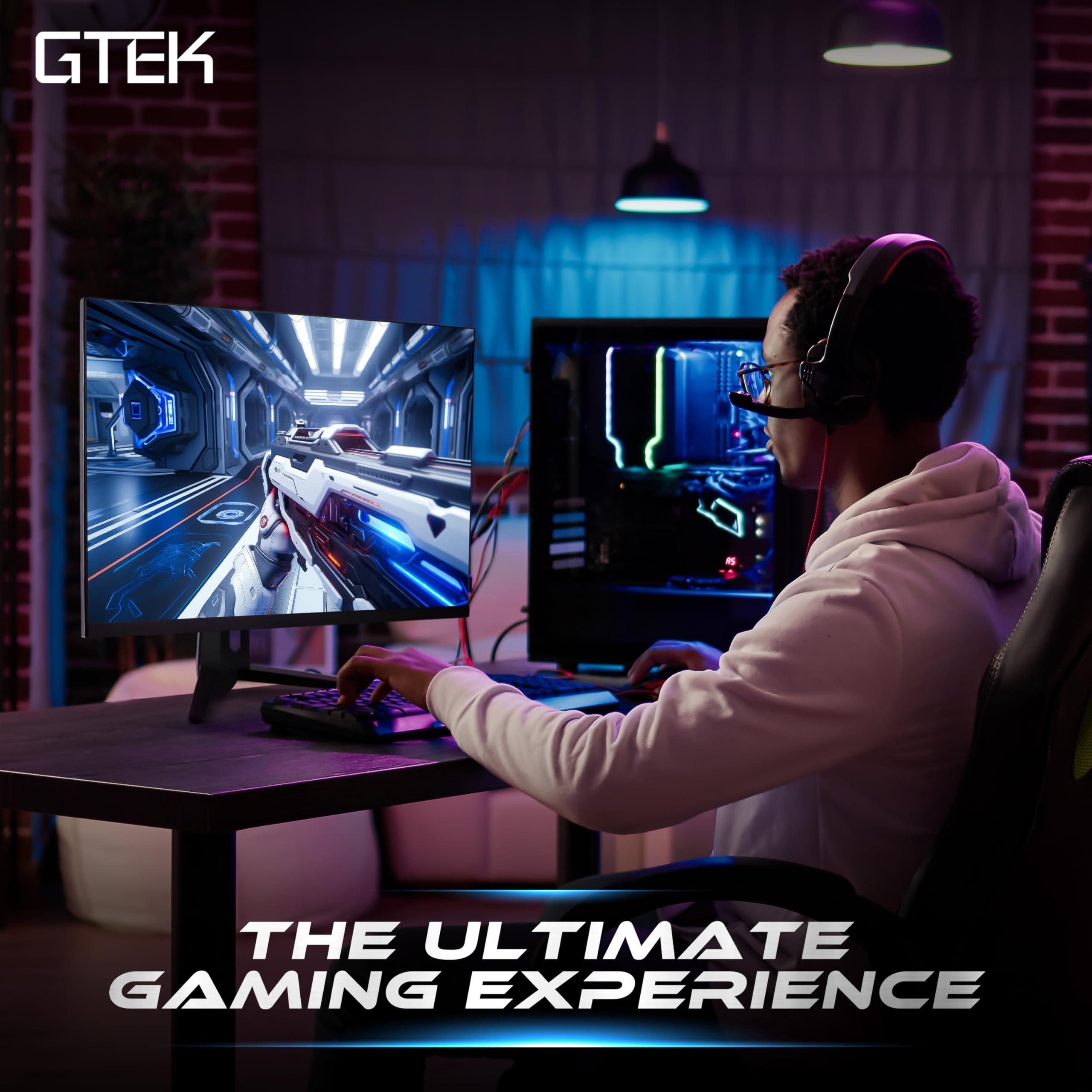 GTEK GTEK 240Hz 2K Gaming Monitor, 27 Inch Display Full WQHD 2560 x 1440P, Extreme Low Motion Blur, Fast IPS 1ms MPRT, DisplayPort/HDMI, VESA - Q2740P