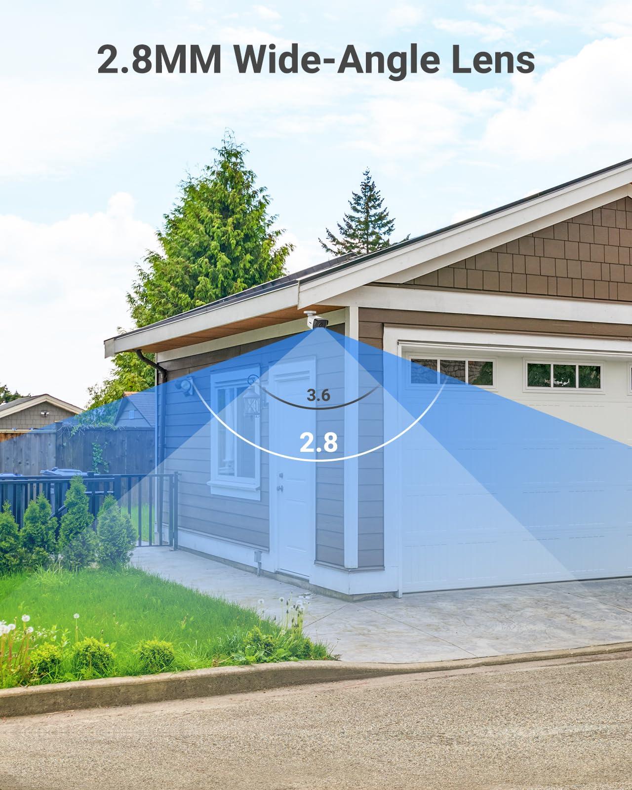 ANNKE ANNKE 5MP Security Camera System with 8MP 8 Channel PoE NVR x 2 (5 Megapixel) Indoor/Outdoor Wired IP POE Smart Cameras, 100 ft Night Vision, Remote Access, Motion Detection, Alert Push, No Hard Drive