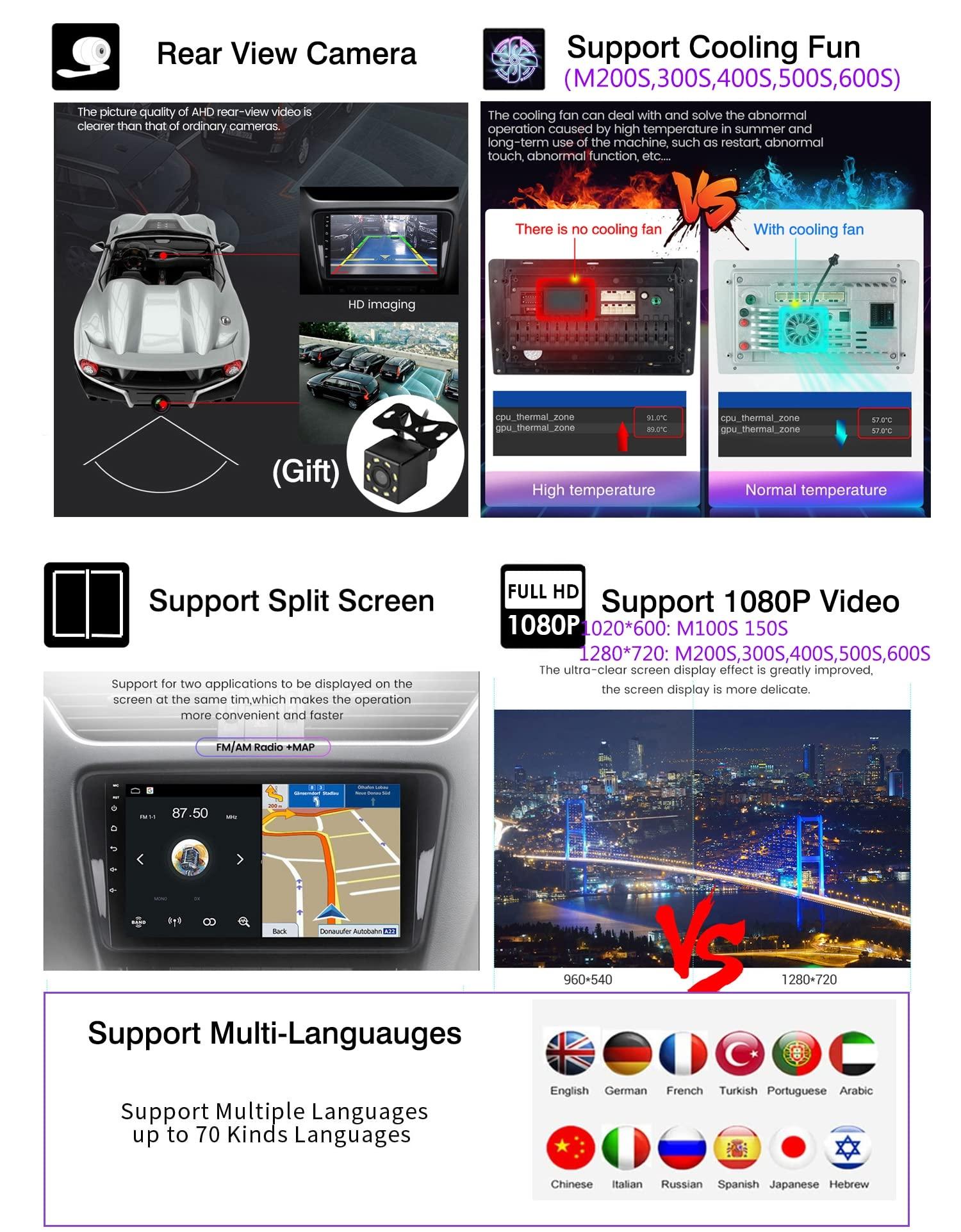 Charmstep Car Stereo Radio for Volkswagen VW Touareg 2003-2010 Android 11 9 Inch Touch Screen Navigation Head Unit with Bluetooth WiFi Backup Camera USB SWC,M300s/3+32g