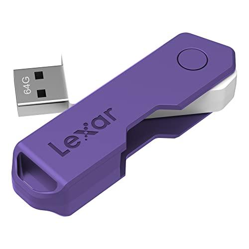 Lexar Lexar JumpDrive TwistTurn2 USB 2.0 Flash Drive, 32GB, Assorted Colors, LJDTT2-32GABOD20