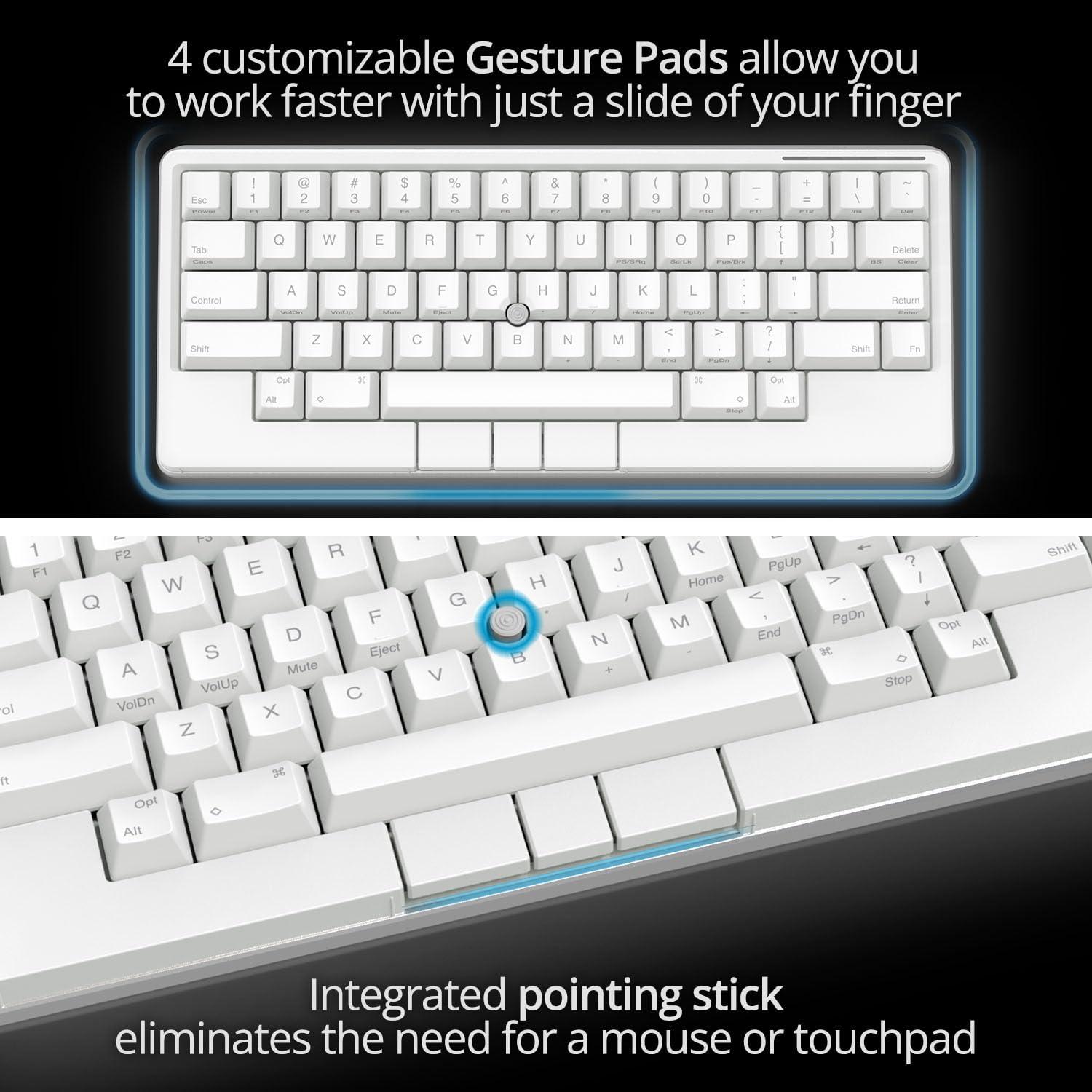 HHKB HHKB - Happy Hacking Keyboard Studio (Wireless, Bluetooth, Wired, USB, Silent, Mac, Windows, Snow, Printed)