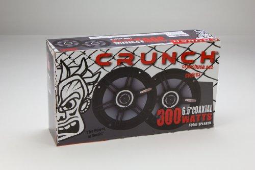 Crunch Crunch CS65CXS Full Range 3-Way Shallow Mount Car Speaker, 6.5" , Black