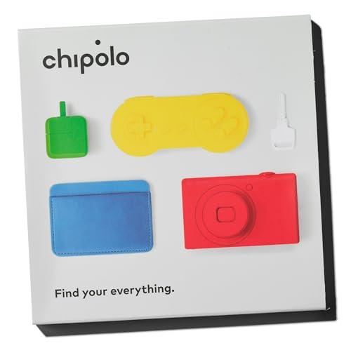 Chipolo Chipolo ONE Spot - 4 Pack - Finder, Bluetooth Tracker - Works with The Apple Find My app (only for iOS) (Almost Black)