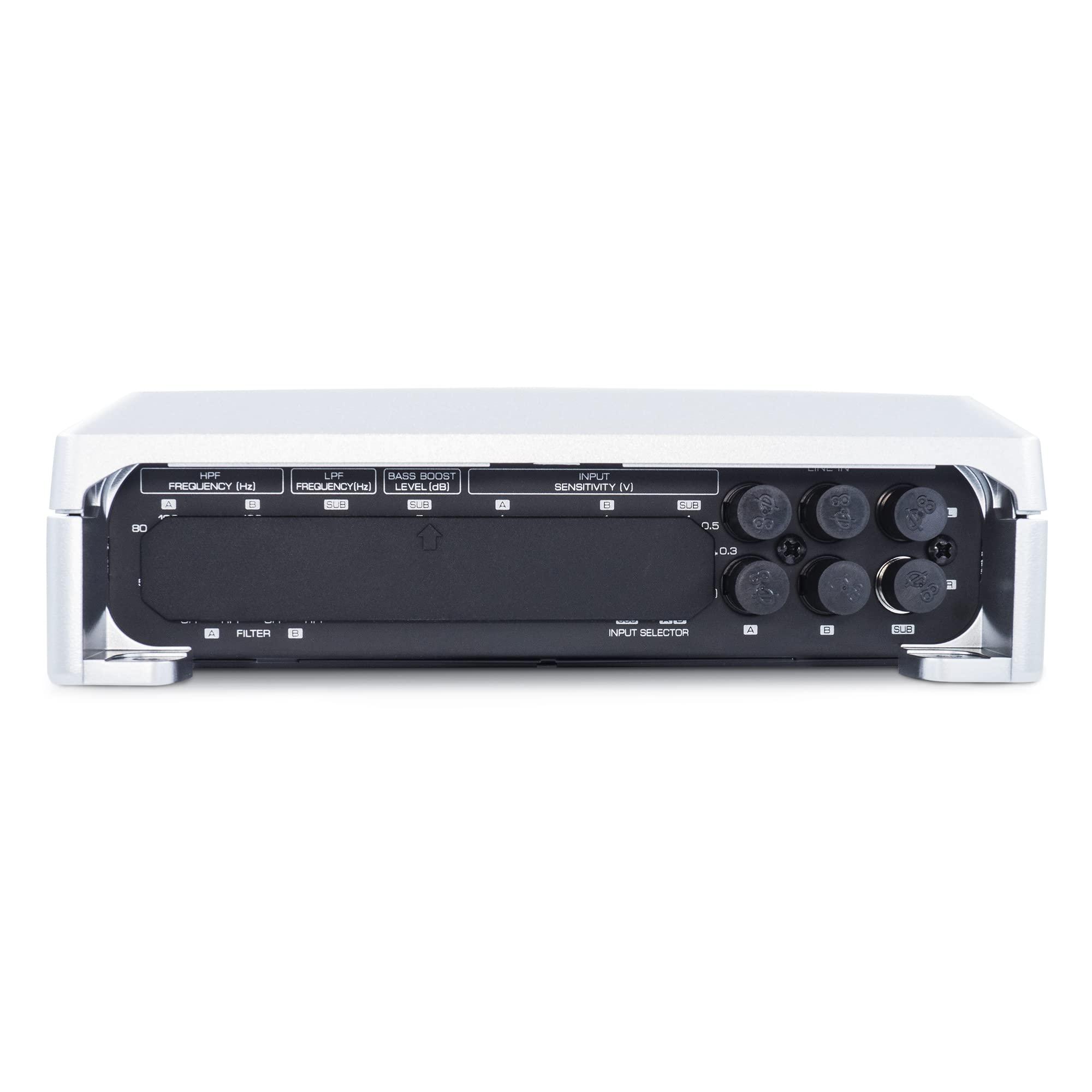 Kenwood KENWOOD KAC-M8005 5-Channel Marine/Motorsports Car Amplifier - 1600 Watts, Waterproof, High-Pass Filters, Saltwater Resistant | Enhance Your Outdoor Audio Experience!
