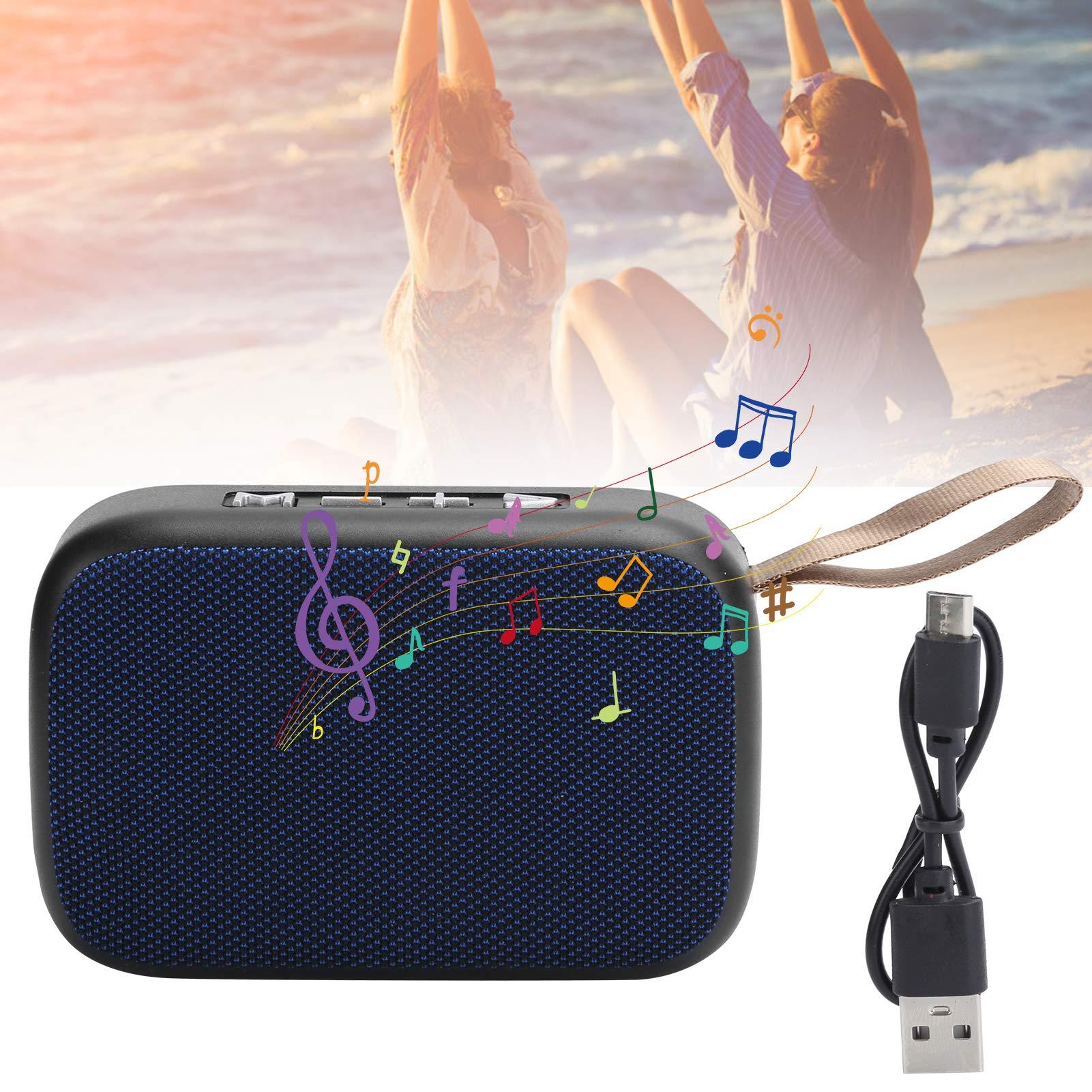 Dilwe Dilwe Bluetooth Speaker, Stereo Portable USB Mini Subwoofer with FM Radio, HiFi Sound Quality Bluetooth Speaker Suitable for Outdoor Activities(Blue)