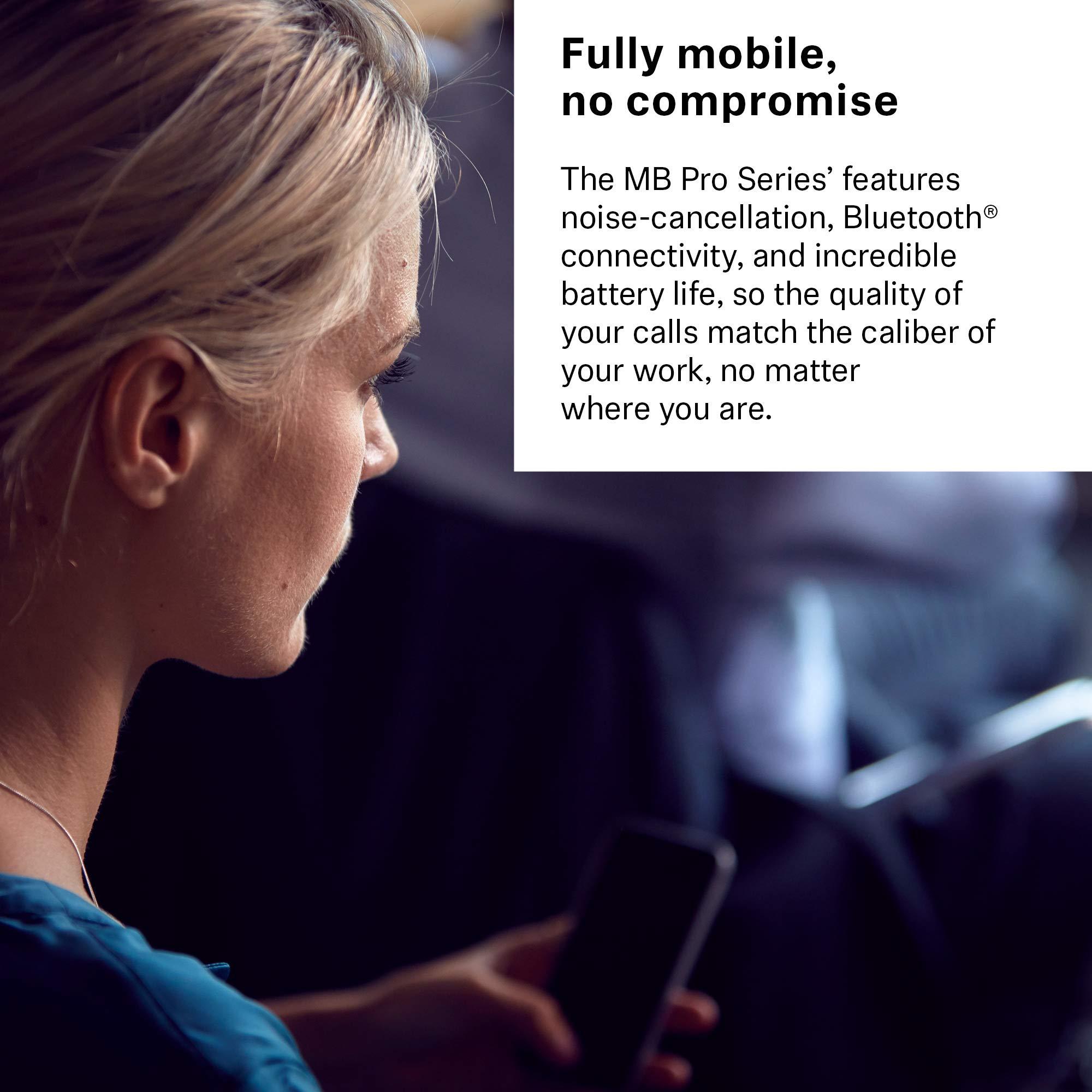 EPOS Sennheiser MB Pro 2 (506044) - Dual-Sided, Wireless Bluetooth Headset | For Mobile Phone Connection | w/ HD Sound & Noise Cancelling Microphone (Black)