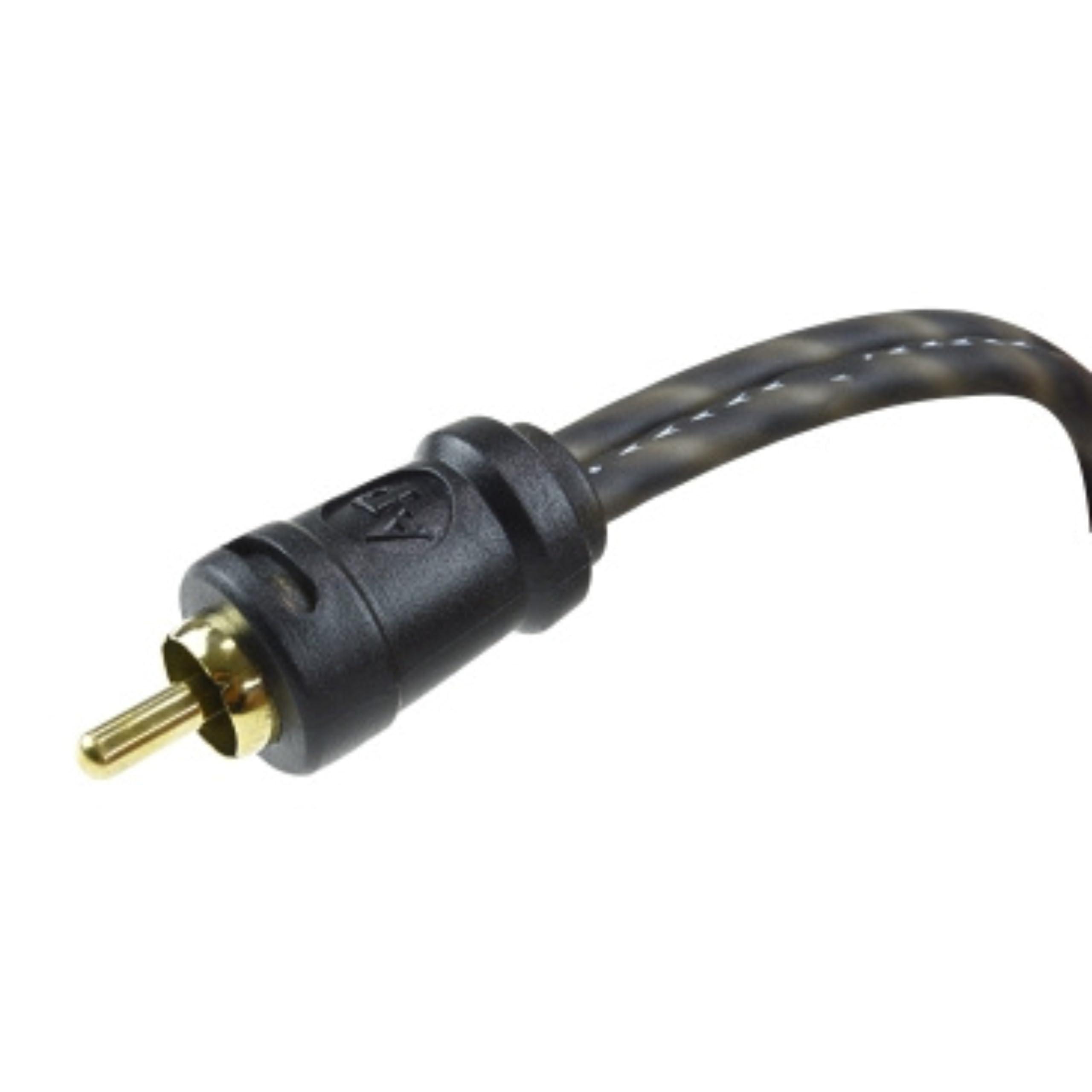 Audiopipe Audiopipe 18" 1 Male to 2 Male RCA Cable, HQ 24kt Gold connections