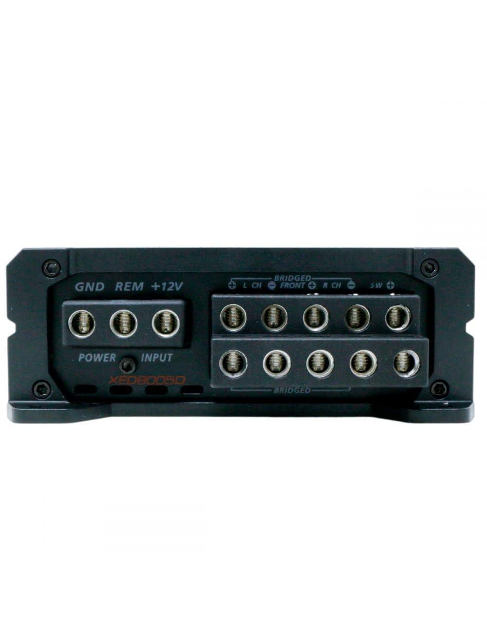 Cerwin Vega Mobile CV Cerwin Vega XED8005D 5-Channel 660W RMS Class D Car Amplifier Compact with Vega Bass Boost Crossover Frequency Response for Quality Car Audio System