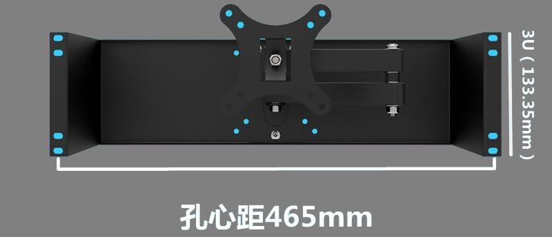 ASDEHH 19" Rack LCD Monitor mounting Bracket/Embedded Industrial Control Monitor LED Display Panel