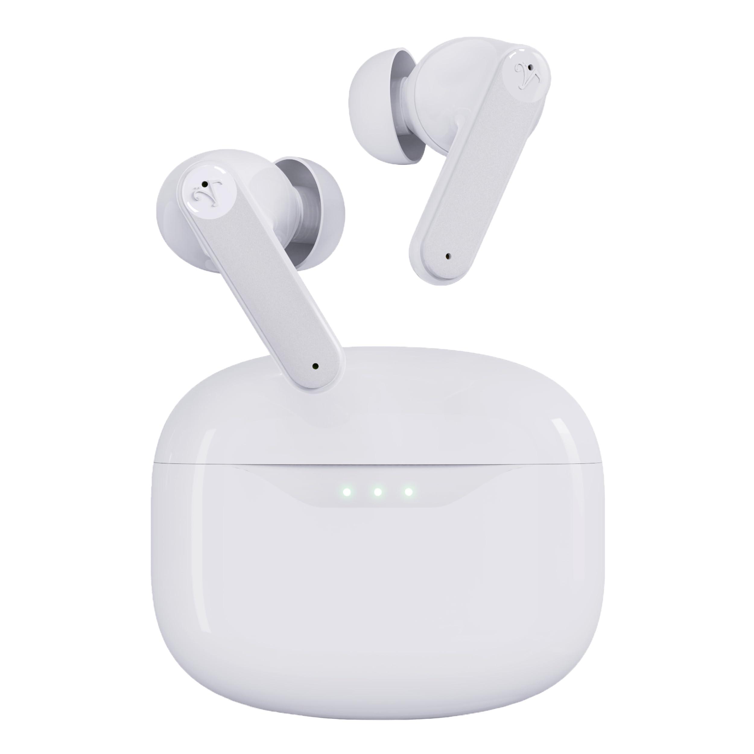 Visual Land Visual Land Soundwave A1 Active Noise Cancelling Earbuds 5.3 Bluetooth Audio IPX5 Water-Resistant Long Playtime for iOS and Android Devices