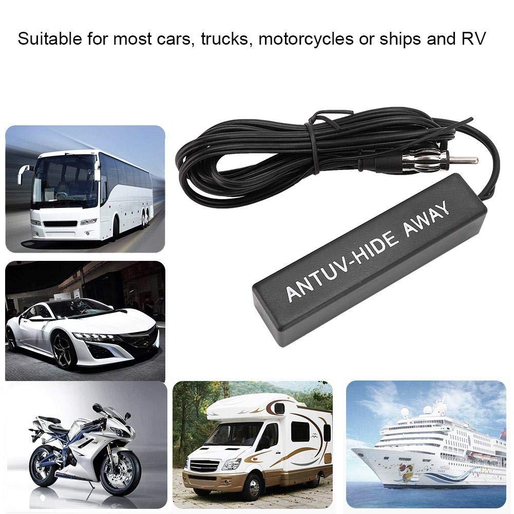 Reminnbor Hidden Car Antenna,12V Car Antenna Radio Universal Electronic Stereo Hidden 12V Am Fm Amplifier Booster for Car Ship RV