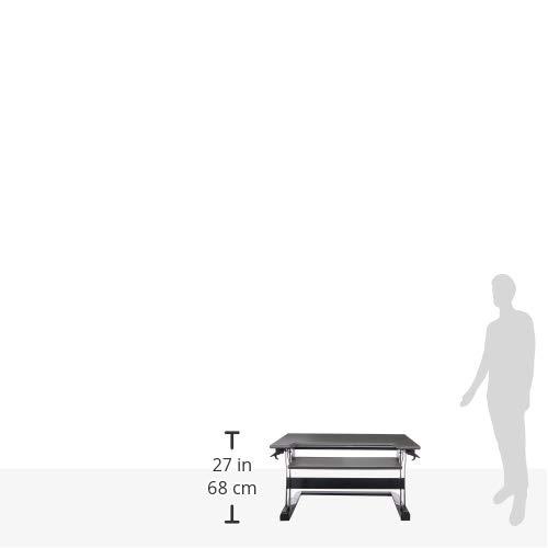 Ergotron Ergotron  USA Assembled WorkFit-TL Standing Desk Converter, Dual Monitor Sit Stand Desk Riser for Tabletops  37.5 Inch Width, Black, TAA Compliant