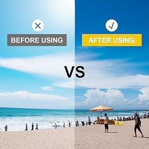 OhO sunshine OhO sunshine High Resolution Camera Glasses, 64GB Full HD 1080P Video Indoor and Outdoor with Built in 16MP Camera and Blue Polarized UV400 Lens