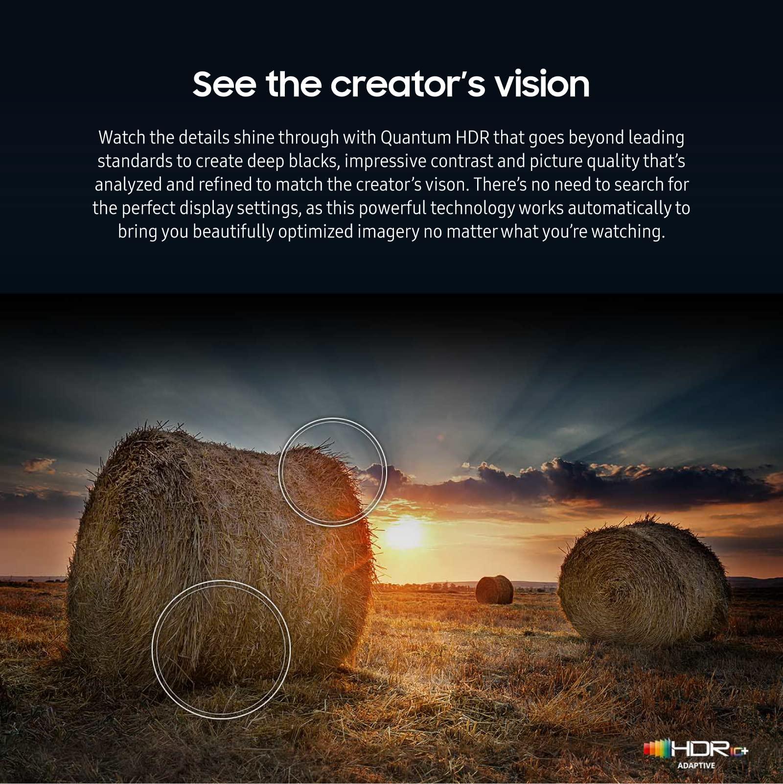 SAMSUNG SAMSUNG 70-Inch Class QLED 4K Q60C Series Quantum HDR, Dual LED, Object Tracking Sound Lite, Q-Symphony, Motion Xcelerator, Gaming Hub, Smart TV with Alexa Built-in (QN70Q60C, 2023 Model)