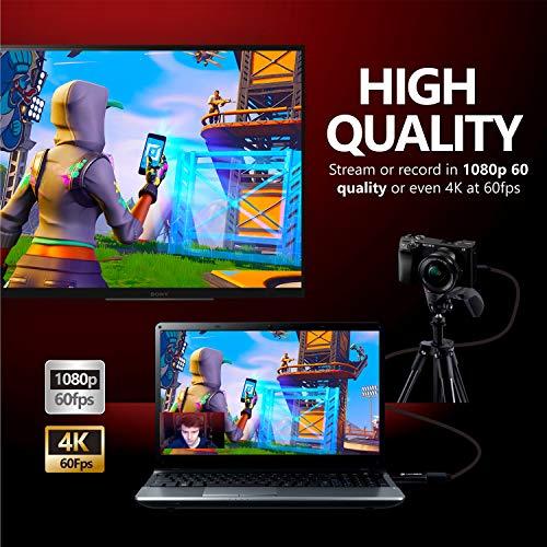 UCEC UCEC CAM NOVA Video Capture Card, 1080P 4K HDMI Video Capture Card, USB 3.0 Cam Link HDMI Capture Device, Live Broadcast Record via DSLR Camcorder Action Cam Live Stream for MacOS X PC Windows 7 8 10