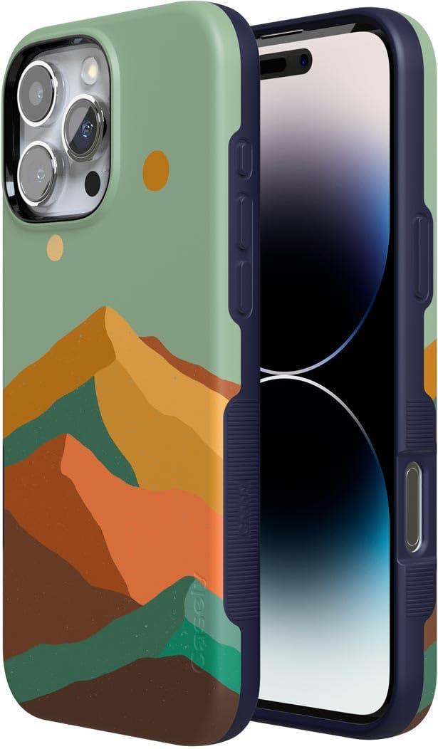 Casely Casely iPhone 16 Pro Case | Endless Peaks | Colorblock Mountain | Bold Protective Case Design | Compatible with MagSafe