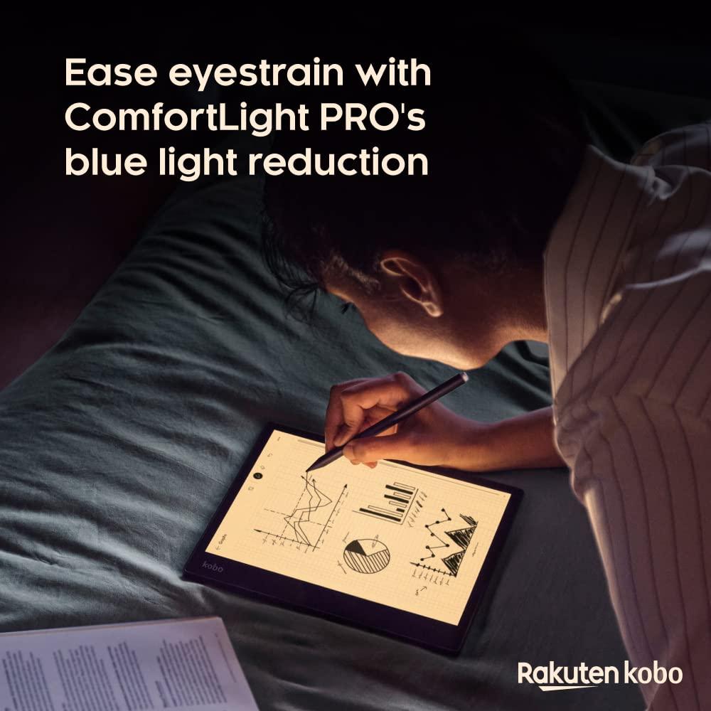 Kobo Kobo Elipsa 2E | eReader | 10.3 Glare-Free Touchscreen with ComfortLight PRO | Includes Kobo Stylus 2 | Adjustable Brightness | Wi-Fi | Carta E Ink Technology | 32GB of Storage