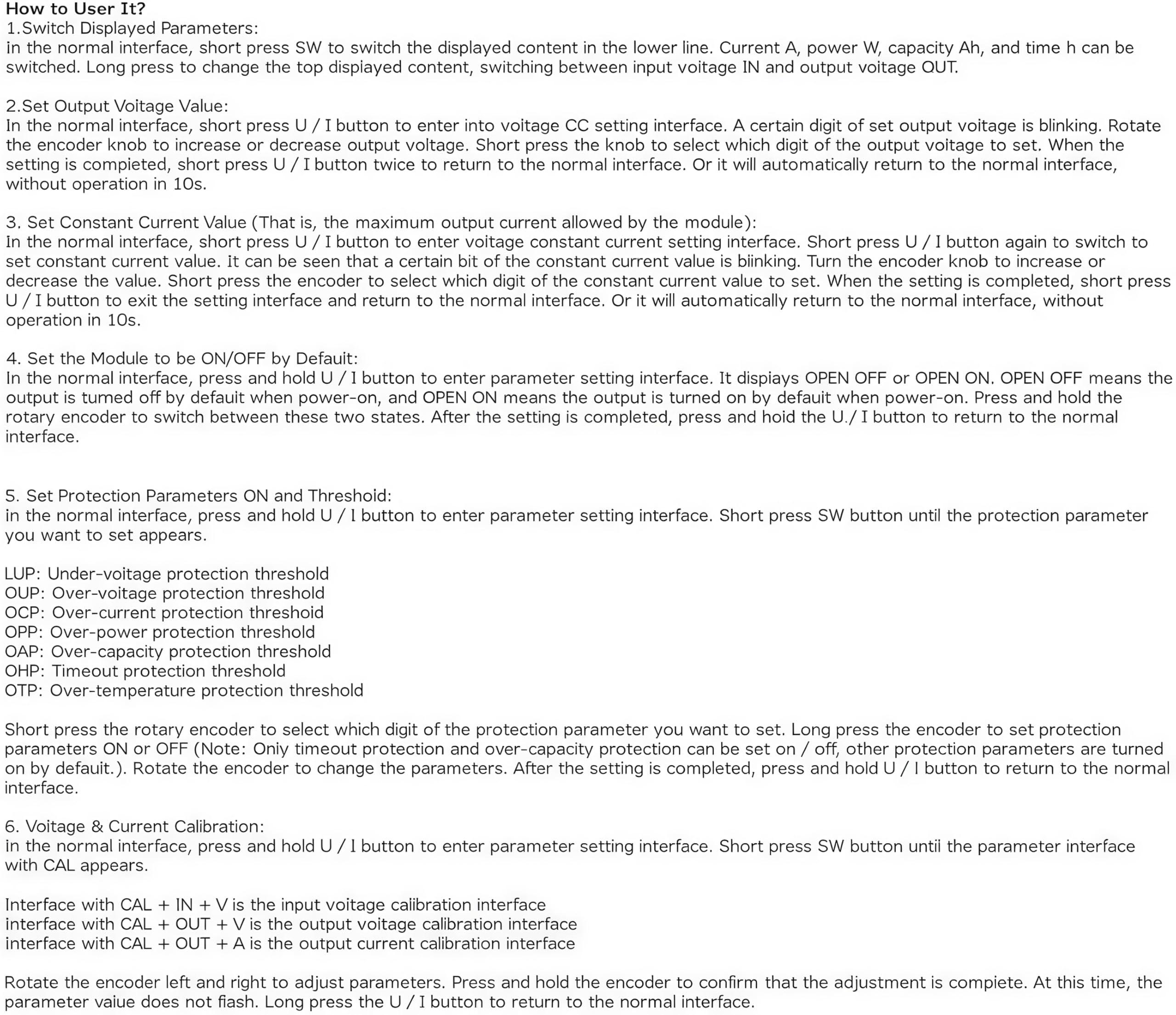TKXEC DC DC Buck Boost Converter Variable Voltage Regulator CC CV 0.5-30V 4A 5V 6V 12V 24V Power Module Adjustable Voltage Regulated Laboratory Power Supply