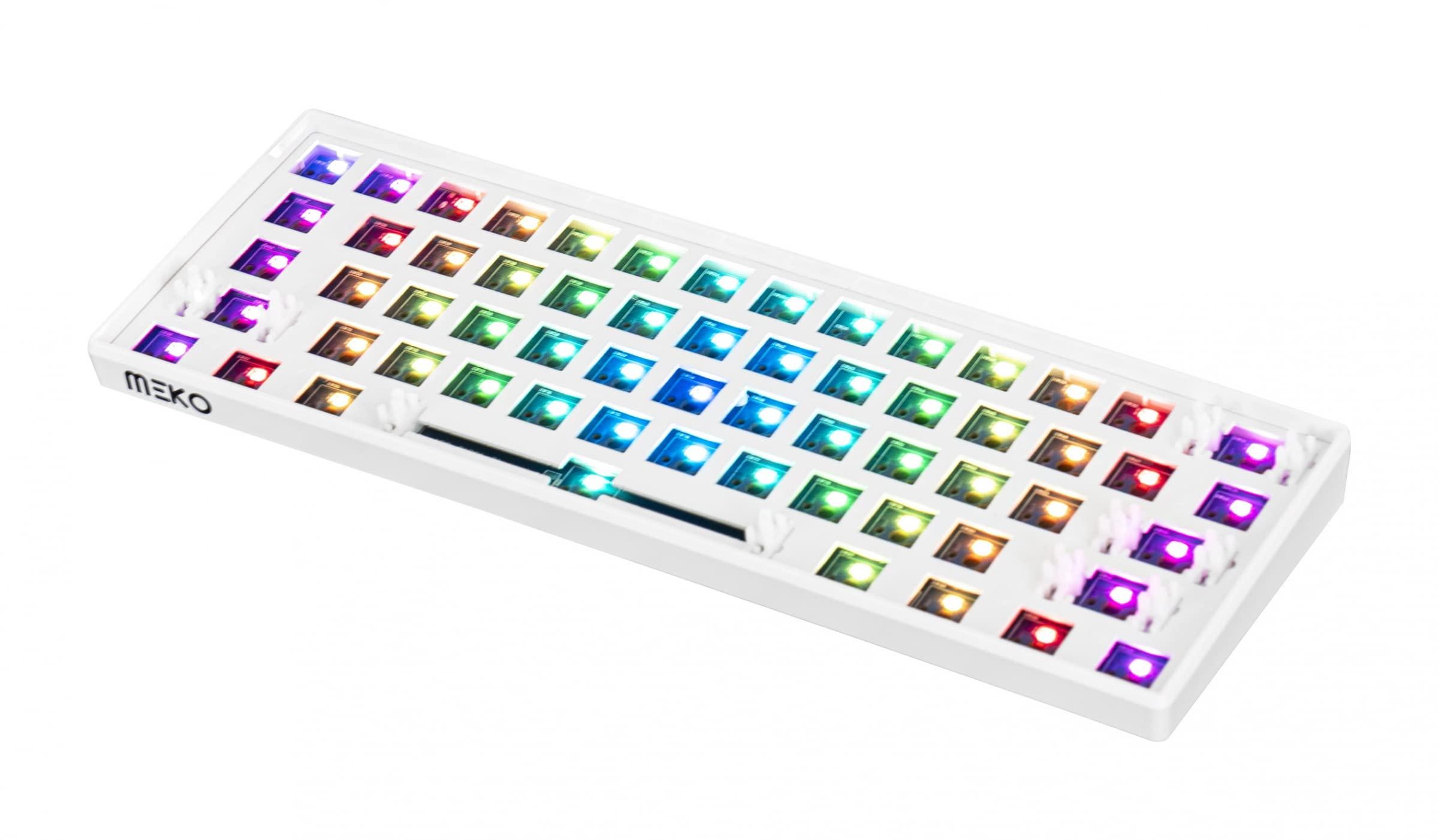 MEKO MEKO Blink White Barebones 60% Hotswap Bluetooth RGB Mechanical Keyboard
