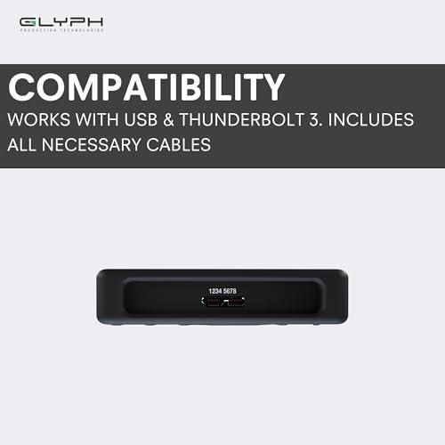 Glyph Production Technologies Glyph SecureDrive+ 8TB Professional Encrypted Rugged Mobile SSD with Bluetooth