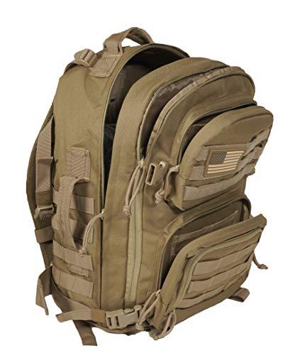 Rockland Rockland Military Tactical Laptop Backpack, Tan, Large