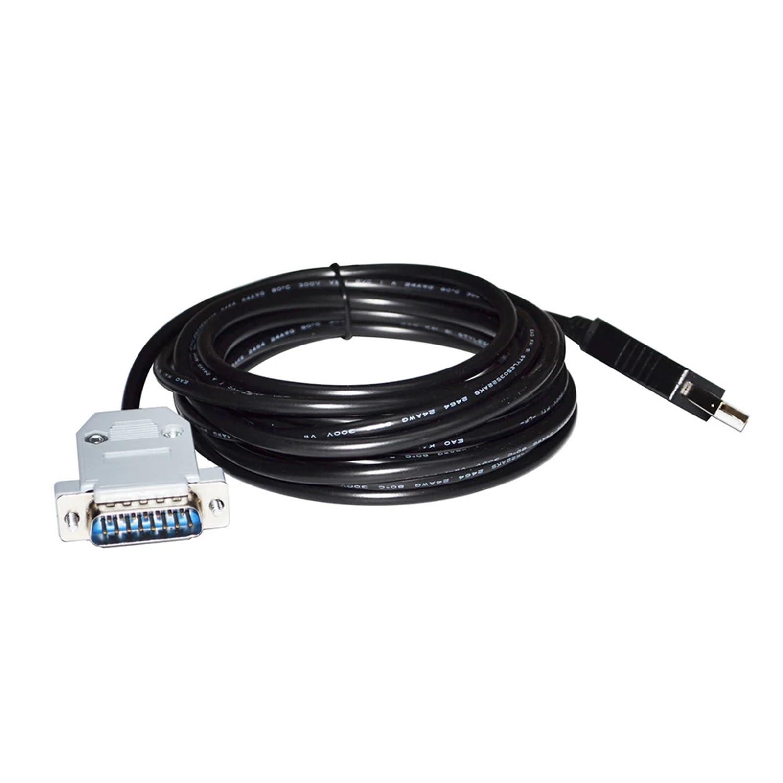 COKYIS USB to D-SUB 9PIN DB9 /15PIN DB15 RS485 Converter Serial Communication Cable(5m,USB to DB15 Male)