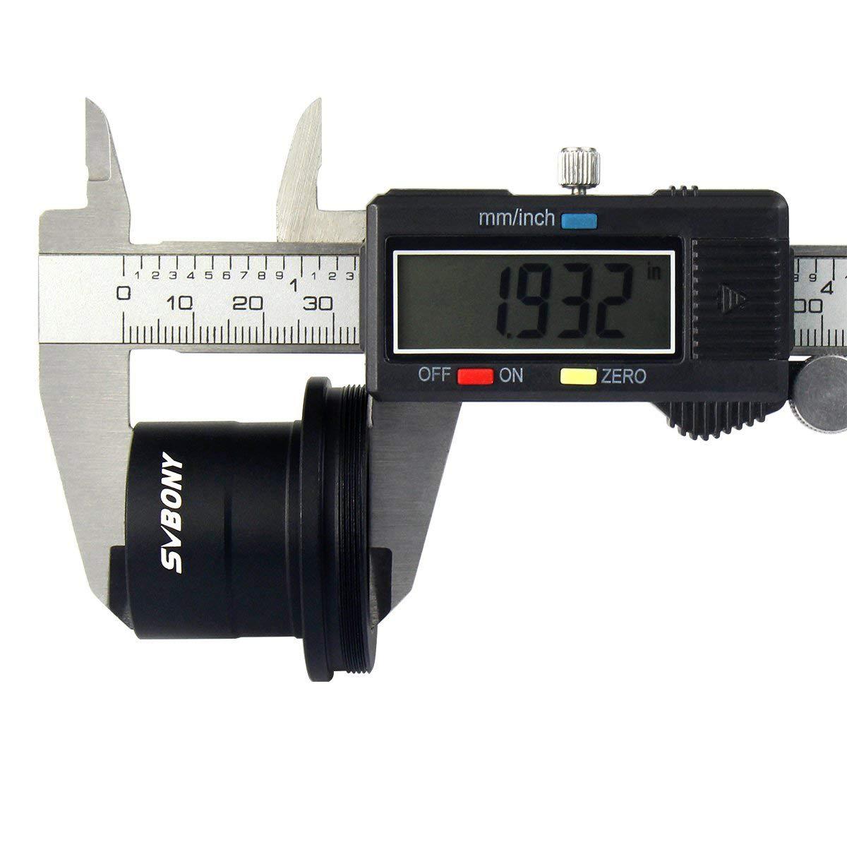 SVBONY SVBONY T2 T Ring Adapter and T Adapter, 1.25 inches Metal Telescope Camera Adapter for Canon EOS Standard EF Lenses and Telescope Camera Astrophotography Accessories