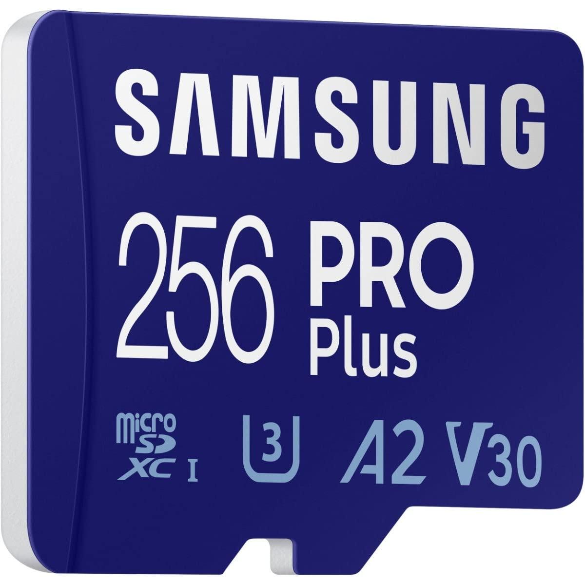 SAMSUNG Samsung 256GB PRO Plus MicroSD Card (2021), Read & Write Speeds Up to 160MB/s & 120MB/s, Compatible to UHS Interface, U3, V30, A2