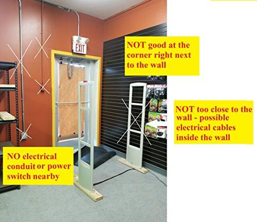 GZKP Wireless Retail Store EAS Gate Security Antenna System + 1000 Sensor Tag and Working Accessory