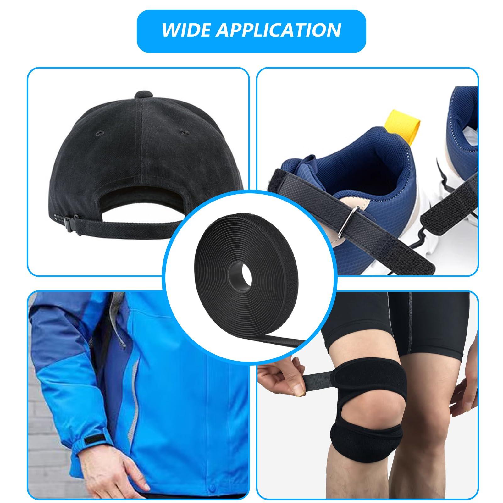 XhjzgcTech XhjzgcTech 16.4 FT Hook and Loop Straps, Fastening Cable Straps 0.78 inch Width, Adjustable Reusable Cut-to-Length Nylon Cable Ties with 25 Buckles for Securing Storage Organizer Cable Wire Management