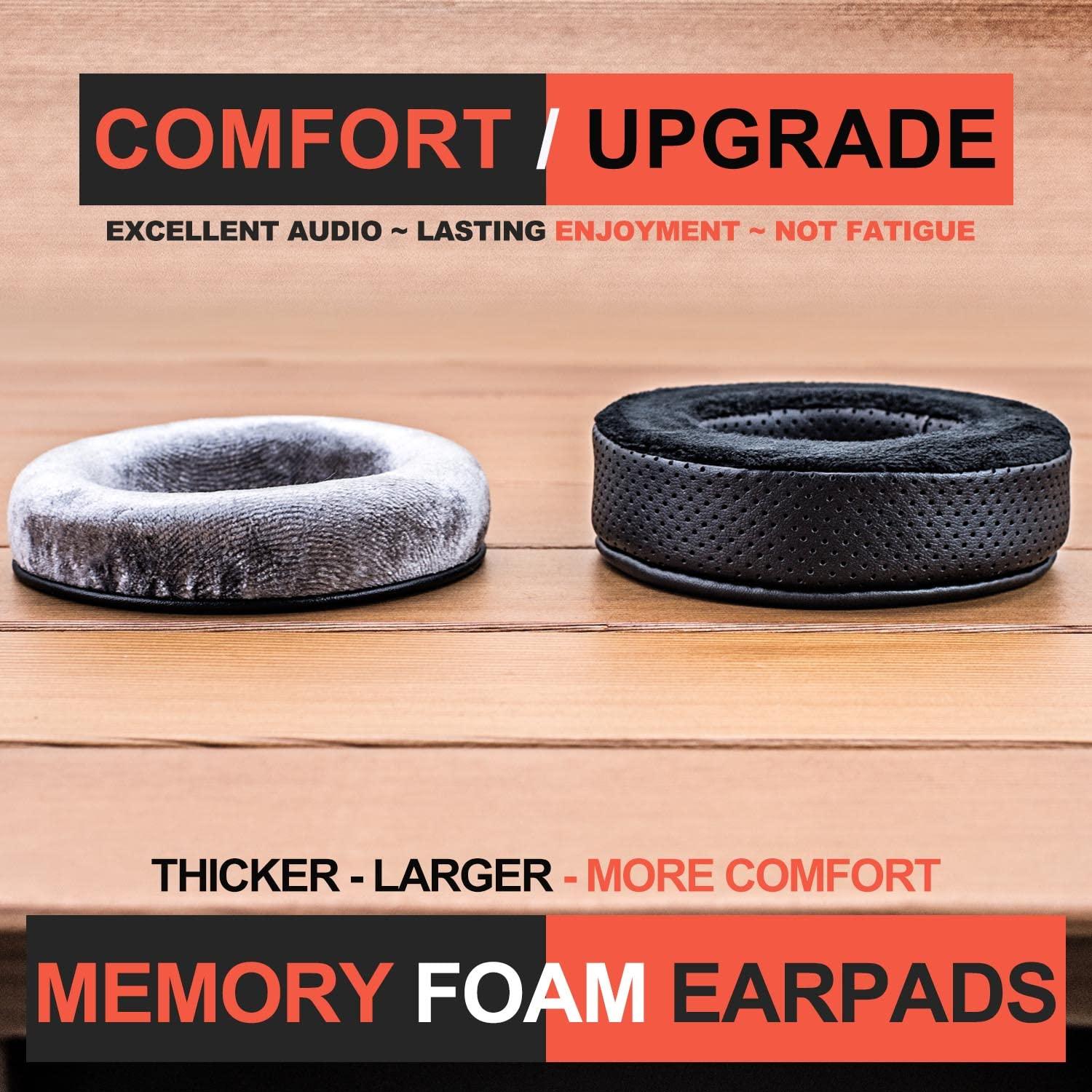 LTYIVABHTTW Earpads Compatible with DT770, DT880, DT990, DT 770 Pro, DT 880 Pro, DT 990 Pro, DT 1770 Pro, MMX 300, DT 1990 Pro, DT 177X, T 90 Headphones (Hybrid Velour)