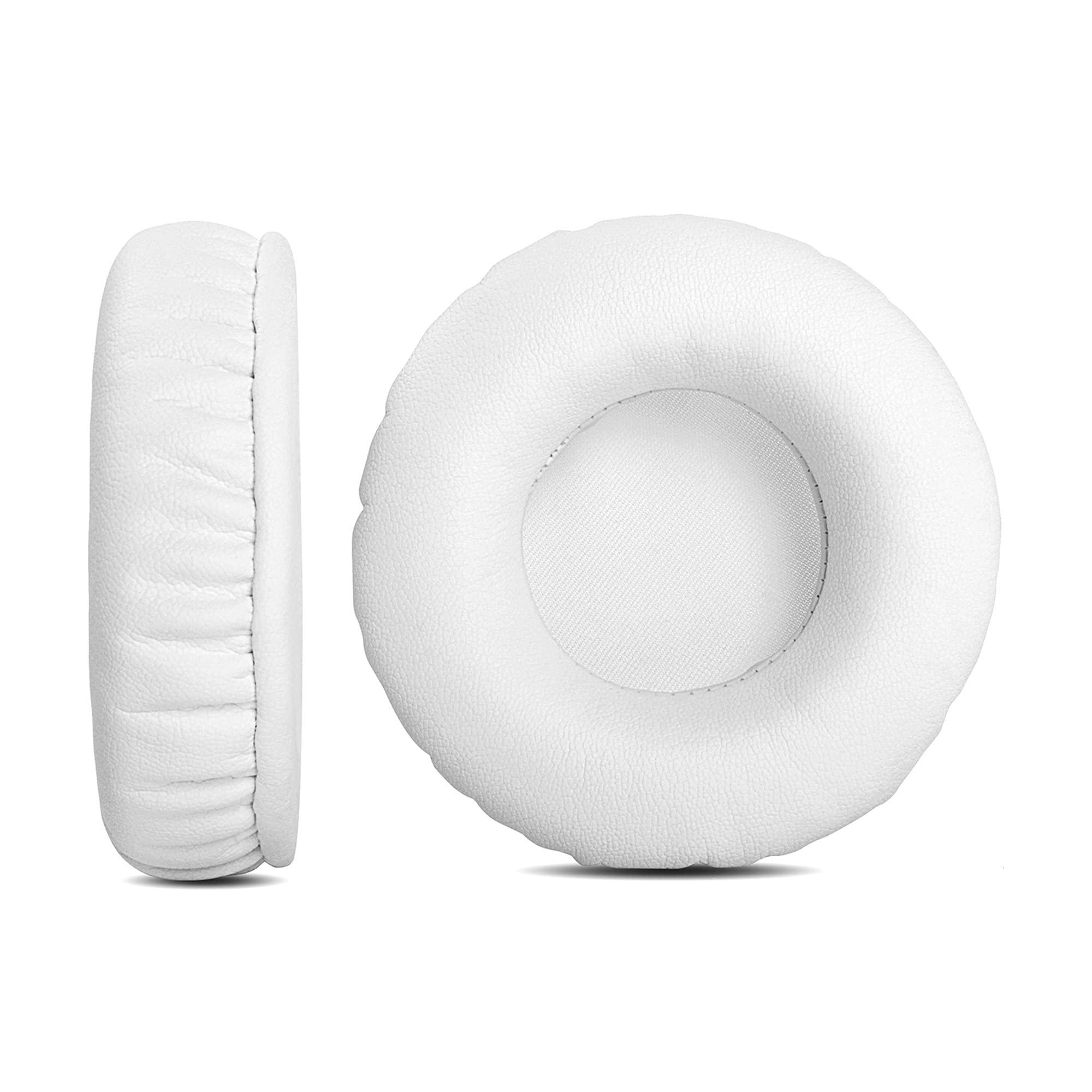 YDYBZB Positive Vibration 2 Ear Pads YDYBZB Ear Cushions Replacement Compatible with House of Marley Positive Vibration 2 Wireless On-Ear Headphones Protein Leather Earpads White