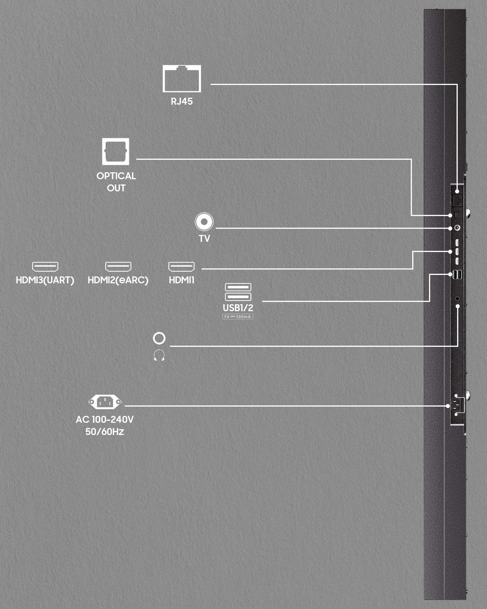 SYLVOX SYLVOX Outdoor TV, 43 inch 2000 Nit High Brightness Smart Outdoor TV, 4K Sunlight Readable Display, IP55 Waterproof, Smart TV for Outdoor Households or Commercial Places (Pool Pro 2.0/2024)