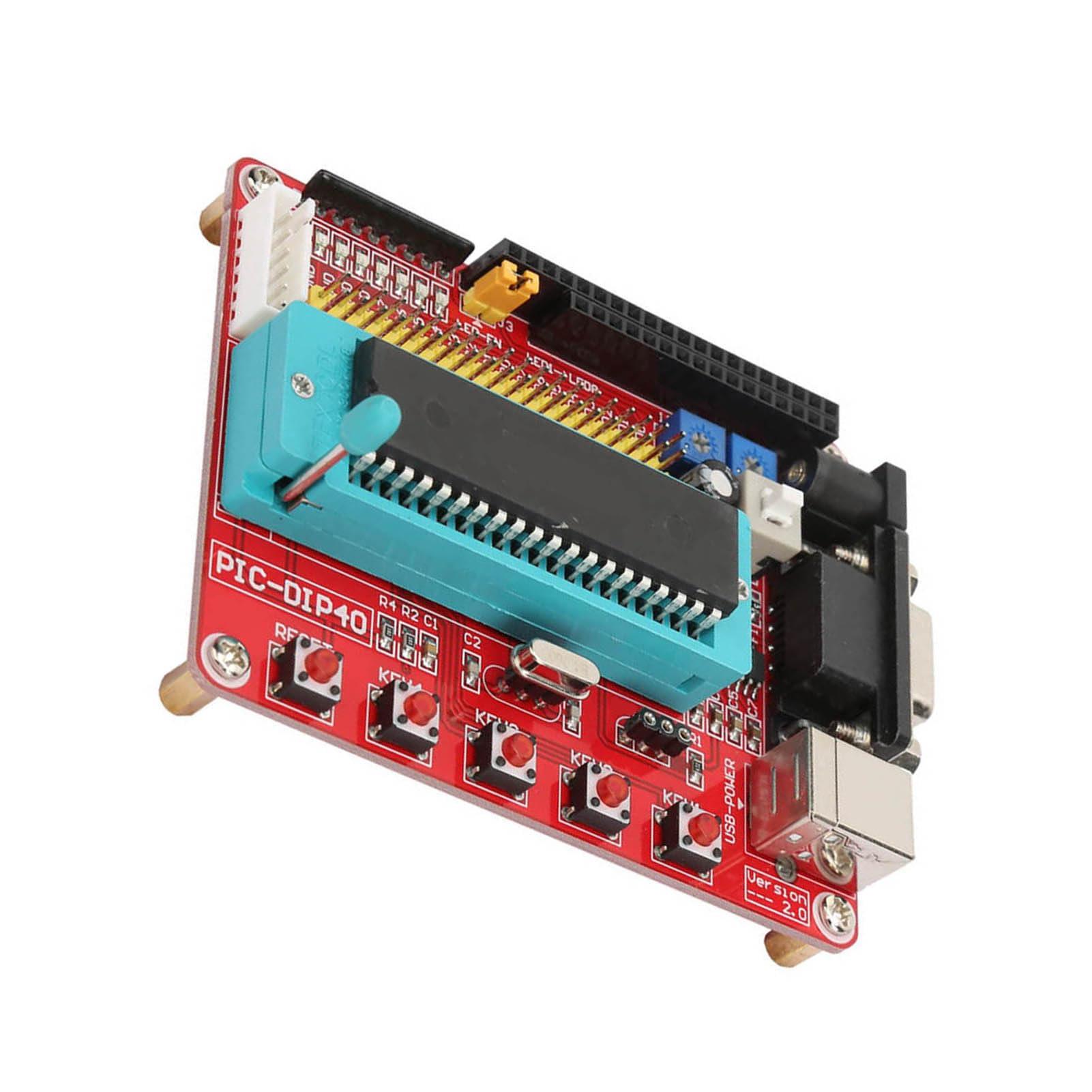 Walfront Learning Board, 8051 Microcontroller Development Board Pic16F877A Microcontroller Development Board with Rs232 Interface