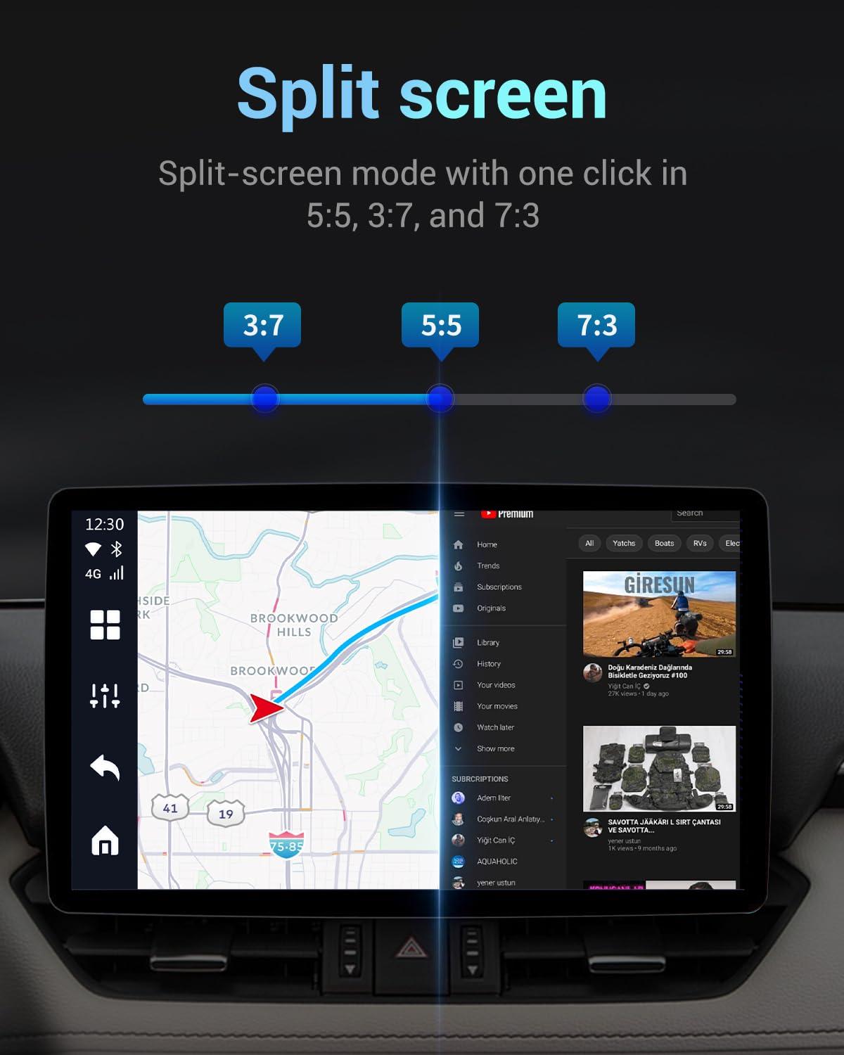 OTTOCAST OTTOCAST P3 CarPlay AI Box - 2025 Android 12.0 CarPlay Video Adapter Wireless CarPlay Android Auto Dongle Support HDMI Output, Watch YouTube Netflix Disney+ Tiktok etc on Car Screen
