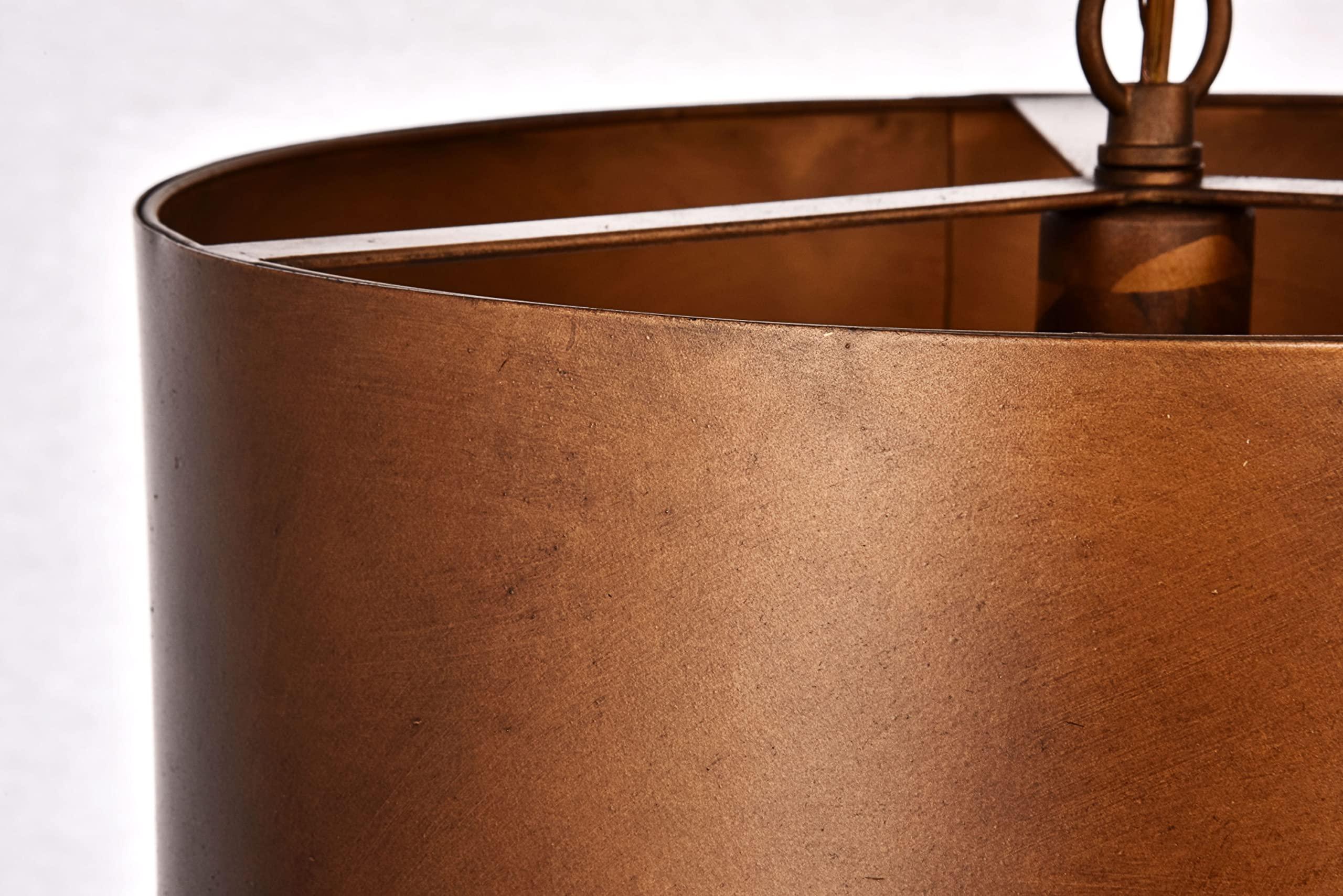 Elegant Lighting Elegant Lighting LD6015D15 Miro Single Light 15\" Wide Pendant with an Aluminum S, Manual Brass