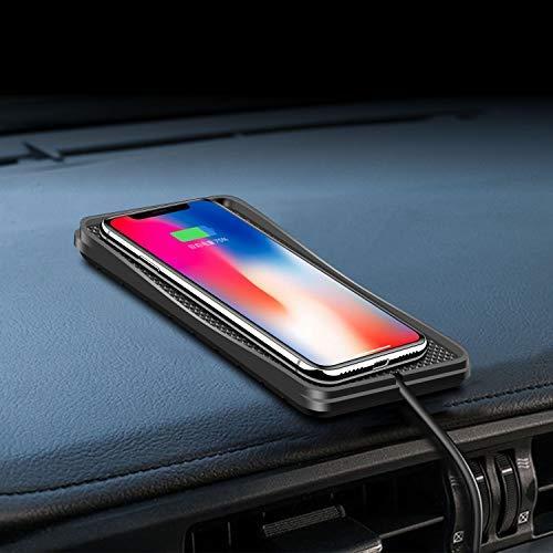 POLMXS Wireless Charger,POLMXS 10W Wireless car Charger Charging pad Fast Wireless Phone Charger pad Andriod Cell Phone Wireless Charging mat Galaxy Note10/S21/S10/S9/S22(C3)