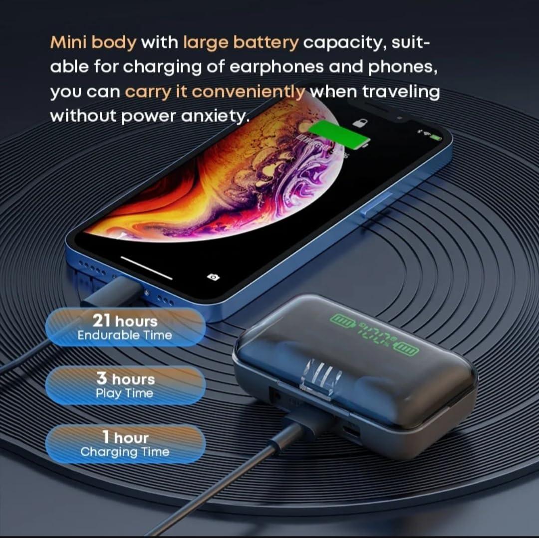 Langsdom Generic TWS F9 Wireless Bluetooth Earbuds, Black, F9-5C