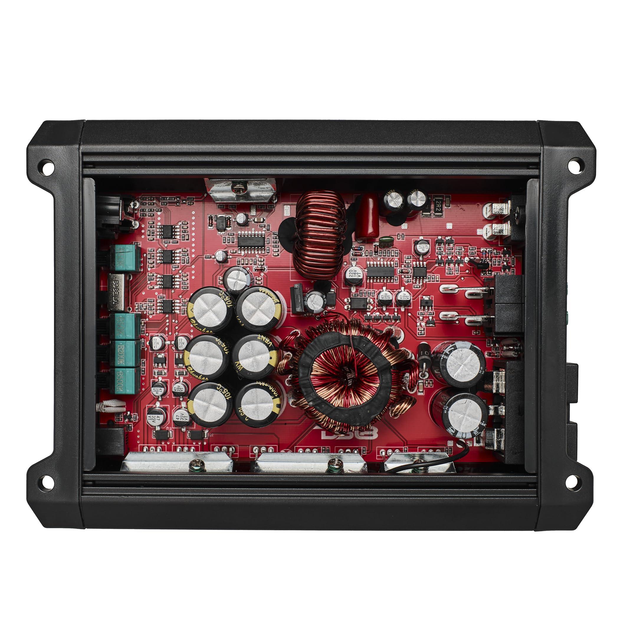 DS18 DS18 SXE-1500.1D SXE Class D Monoblock Car Amplifier 1 x 500 Watts RMS @ 1 Ohm 1500 Watts - Compact Amplifier with Remote Subwoofer Level Control (Black)