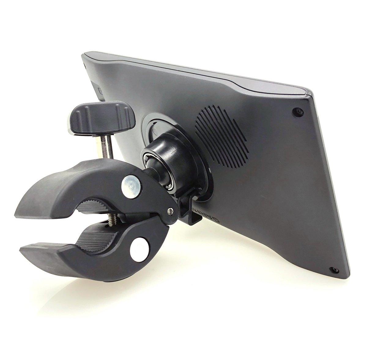 ChargerCity Heavy Duty Bike Motorcycle Clamp Mount Holder for Garmin DriveSmart 5 5LMT EX 50 51 51EX 55 55 55 60 60LMT 61 61 61 65 65LMT 7 7LMT 7LMT-S 70 70LMT 71 71EX GPS