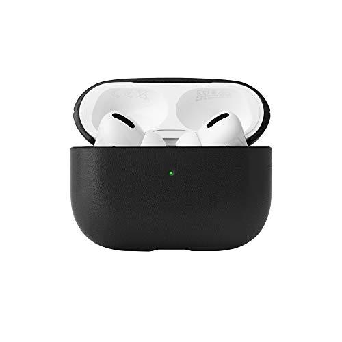 Native Union Native Union Leather Case for AirPods Pro Handcrafted Fully-Wrapped Genuine Italian Leather case Support Wireless Chargers Compatible with AirPods Pro, Airpods Pro 2 (Black)
