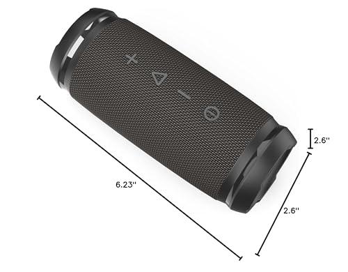 Morpheus 360 Morpheus 360 Bluetooth Speakers, Built-in Microphone, 12W Loud, Deep Bass, Outdoor Speakers Bluetooth, 10 Hour Play Time, 360 Surround Sound, IPX6 Water Resistant - BT5850BLK