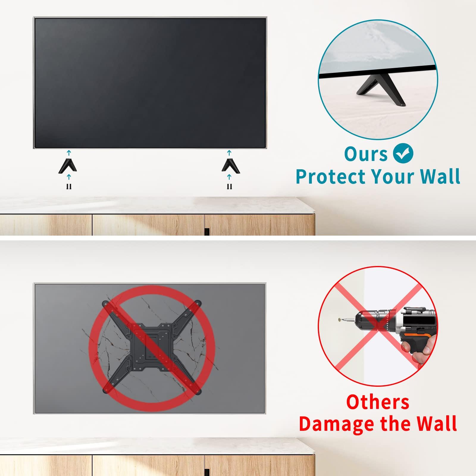 Rimous TV Stand Compatible with Samsung 32 inch Class FHD (1080P) Smart LED TVs, TV Stand Legs for Samsung TV Stands Base Replacement UN32J5205AF, Black